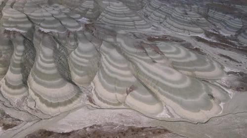 Striking Geological Formations in Desert Landscape