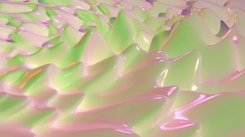 3d Abstract Specular Wave Modern Digital Animation Able To Loop Seamless