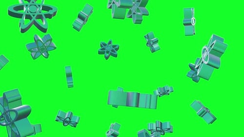 Atom Icons Rotating (Alpha Channel)