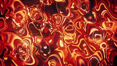 Abstract Fluid Fire Glowing Background Loop