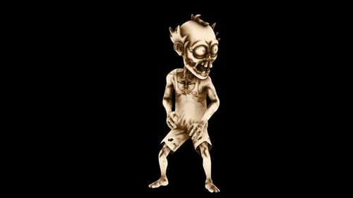 Zombie standing with alpha channel