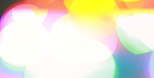 Blurred, Circular Bokeh Lights in Various Colors
