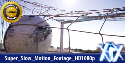 Soccer Ball Kicked into Net During Daytime