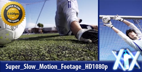 Soccer Goalie Defends Goal in Slow Motion