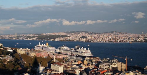 Istanbuler Panoramablick auf die Stadt