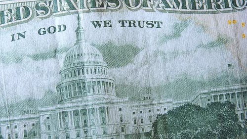 Makro-Textur-Banknoten Schuss Nahaufnahme 100 50 20 10 amerikanische Dollar-Scheine