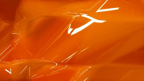 Abstract Fluid Orange Reflective Loop Background Animation