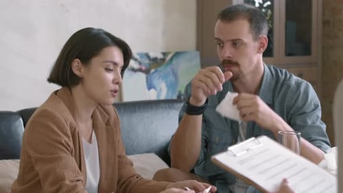 Couple Counseling Session With Therapist