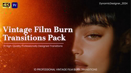 Vintage Film Burn Light Leak Transitions