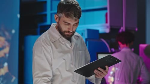 Scientist Conducting Research in a Modern Laboratory