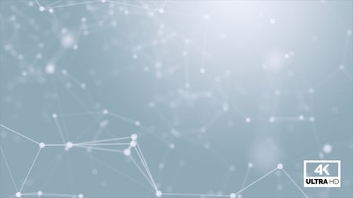 Technology Plexus Background White Looped