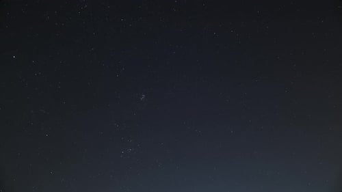 Long Exposure Time Lapse Image Of The Stars During Night Time