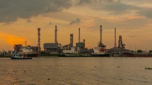 Factory In The Evening