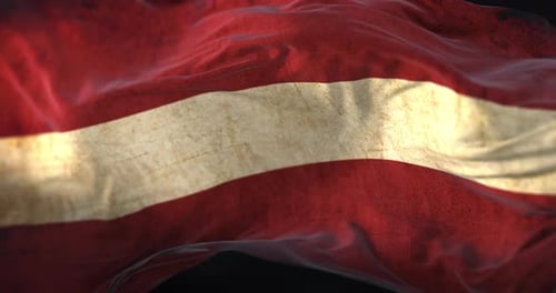 Waving Grunge Flag Seamless Loop Background