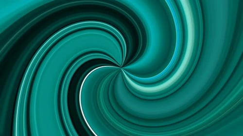 Abstract Fluid Swirl Background Animation in Teal and Green