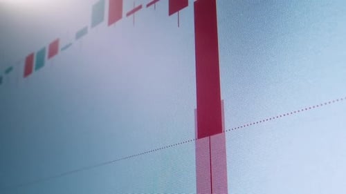 Stock Market Candlestick Chart Timelapse