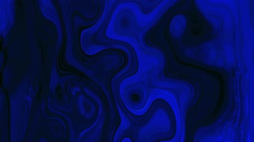 Abstract Blue Liquid Swirls Background Animation
