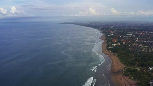 Aerial View of Beach in Bali, Indonesia.