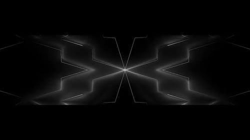 White Flower Vj Loop Ultra Wide