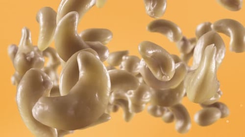 Animated Cashews Popping Up and Down
