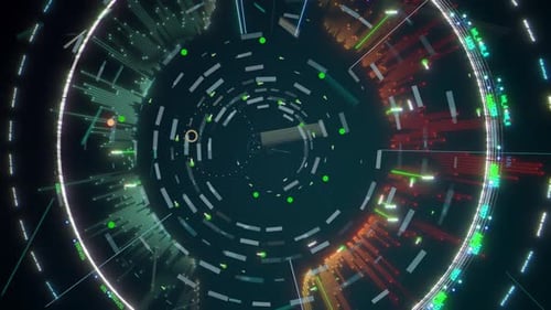 Loop de interface futurista 3D