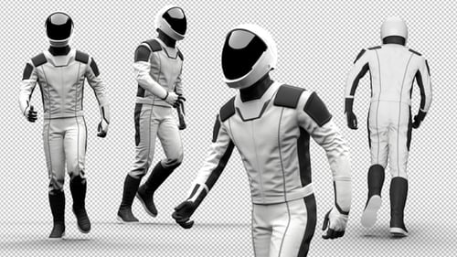 Astronaut Jogging Forward