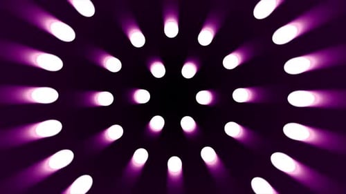 Colorful circles continuously rotating on center