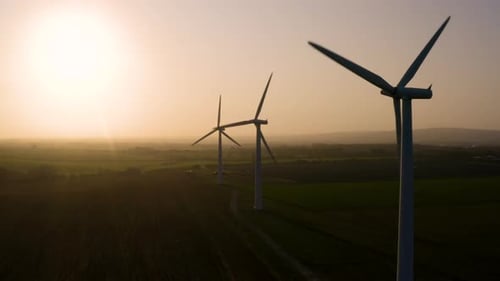 Wind Farm at Sunrise
