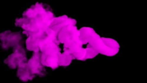 Pink Smoke Flow Reveal Transition