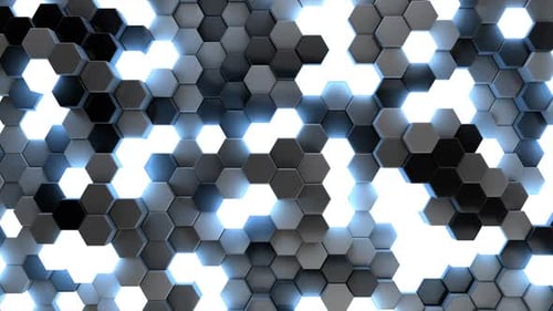 Fondo brillante hexagonal 05