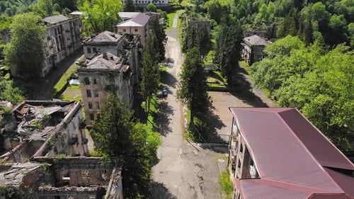 Destroyed and Abandoned Buildings in the Mountains
