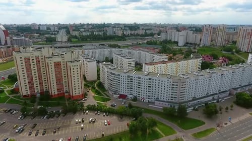 Häuser in der Stadt Wohngebiet, Antennenbild