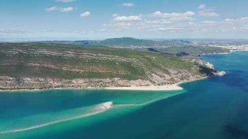 Glorious Views of the Coast Surrounded By Turquoise Waters