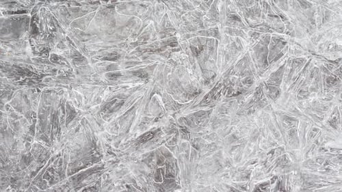 Close Up of Intricate Ice Crystal Patterns