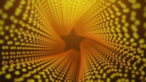 Abstract Golden Stars Awards Tunnel Background