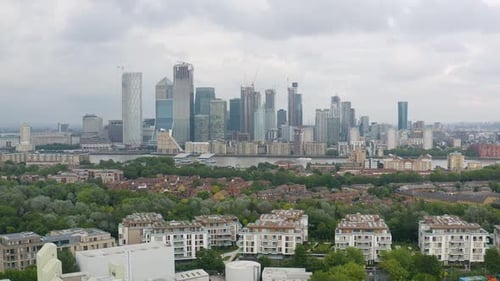 London Skyline Financial Center Business, Docklands England