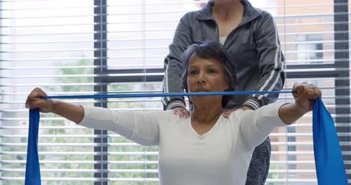 Physiotherapy session at a hospital