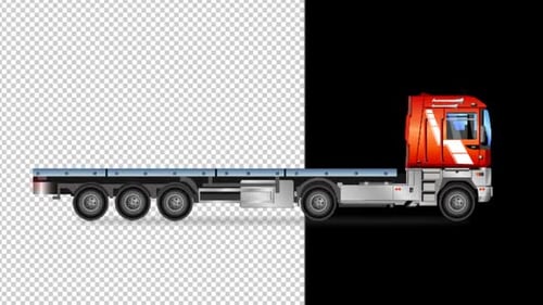 Container Truck Red