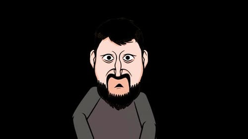 Animated Cartoon Man Shrugs with Questioning Expression
