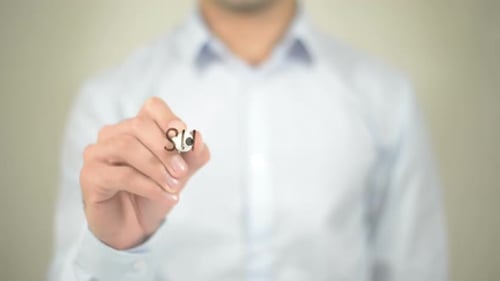 Writing Show Your Talent on Transparent Screen