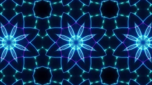 Retro Laser Beam Vj Kaleidoscope Loop 4K 03