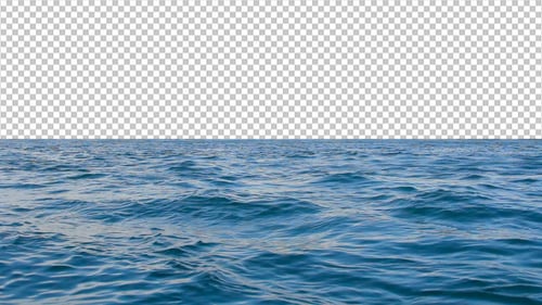 Geschlungenes Meer mit transparentem Hintergrund