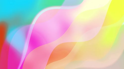 Abstract Fluid Wavy Shapes Colorful Gradient Background