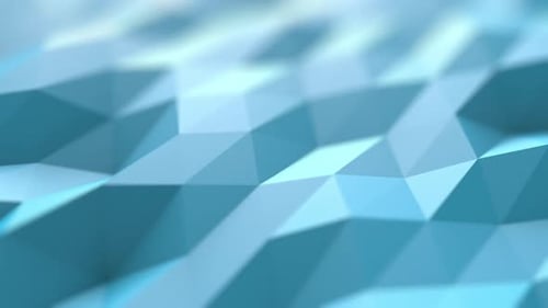 Abstract Blue Geometric Wave Background Animation