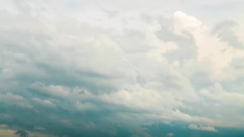 Time Lapse of Storm Clouds Moving Fast