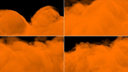 Flowing Puff, couleur orange, fumée