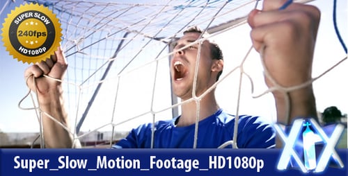 Soccer Player Celebrates a Goal at the Net