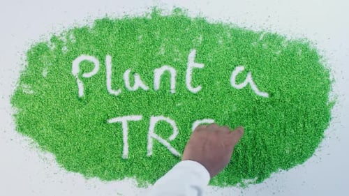 Green Writing Plant A Tree