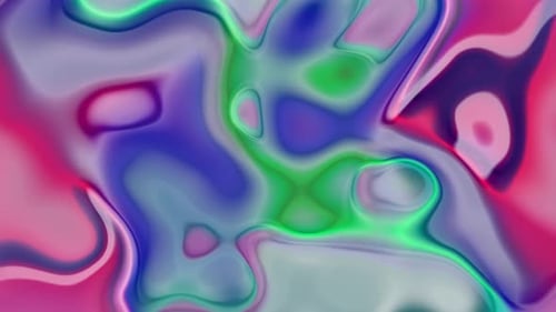Abstract Morphing Fluid Liquid Color Background Loop