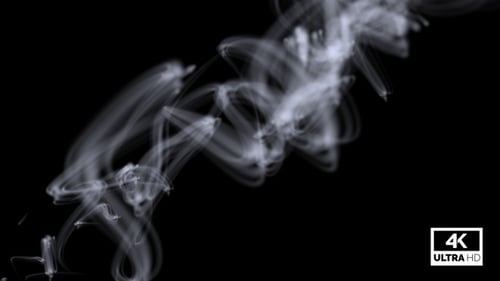 Diagonal Wispy White Smoke